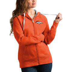 Antigua Women's Victory Full-Zip Hoodie - Denver Broncos Hoodies