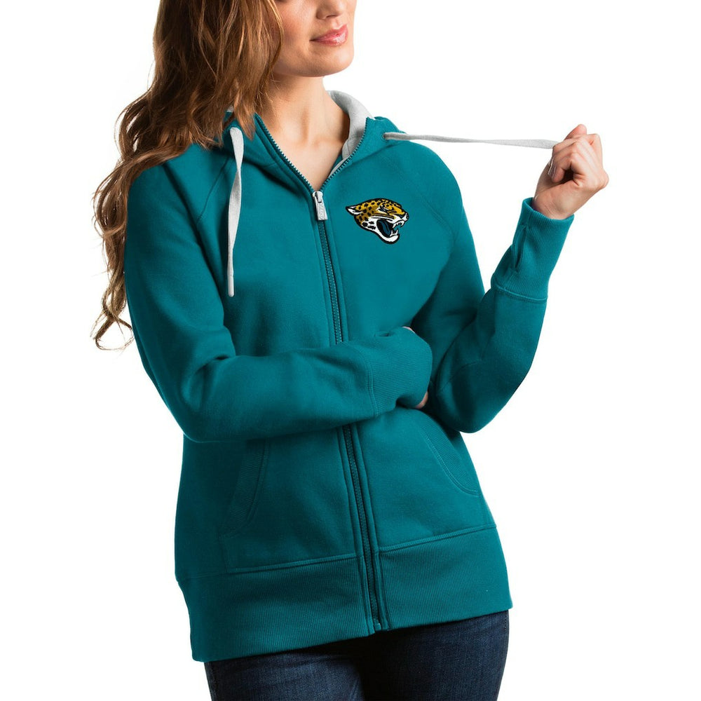 Antigua Women's Full-Zip Victory Hoodie - Jacksonville Jaguars Hoodies