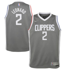 Nike Kawhi Leonard LA Clippers Youth 2020/21 Swingman Player Jersey Gray