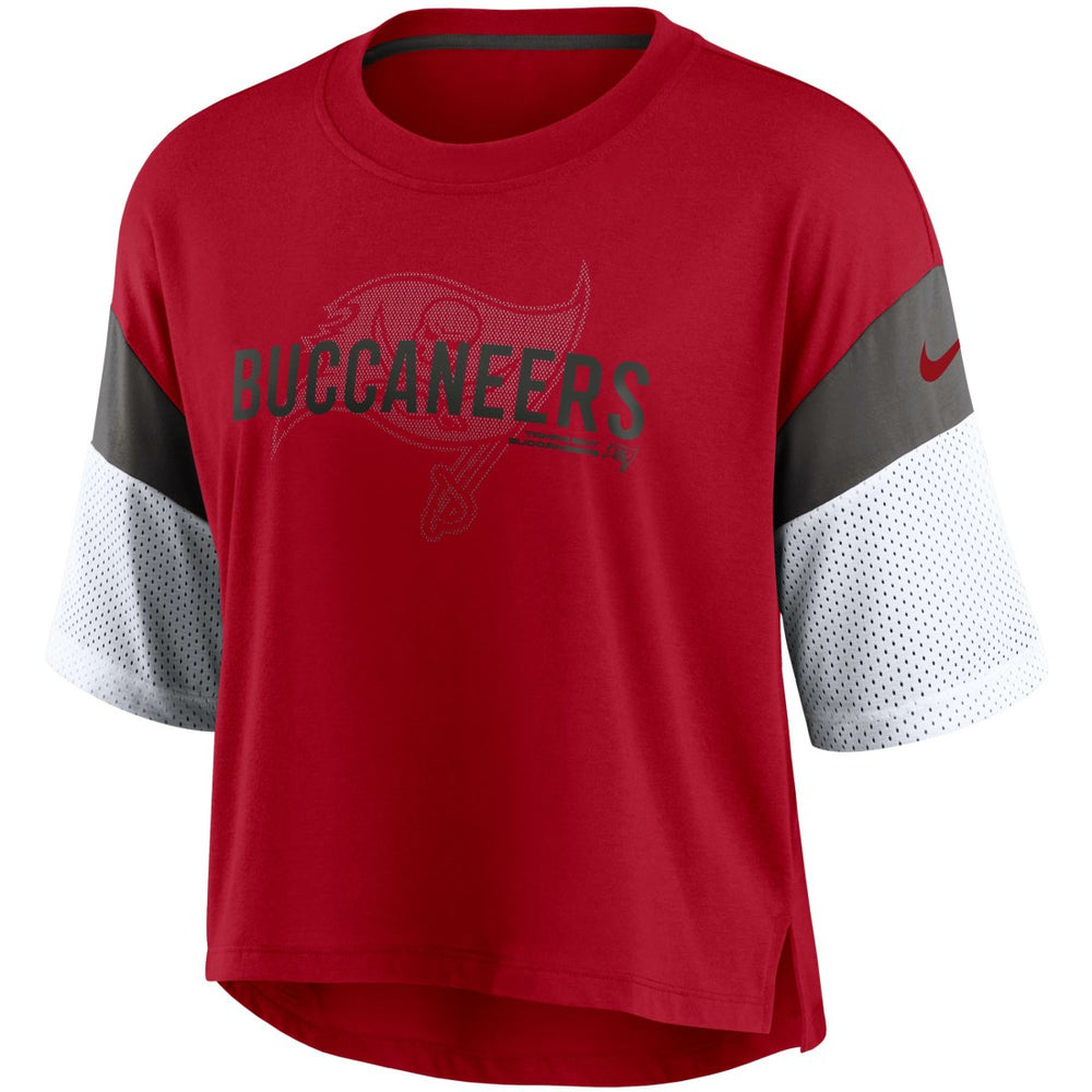 Women's Nickname Tri-Blend Performance Crop Top - Tampa Bay Buccaneers Tops