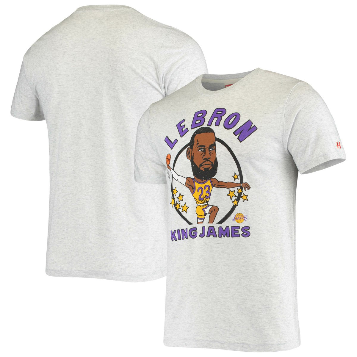 LeBron James Los Angeles Lakers Homage Caricature Tri-Blend T-Shirt