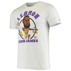 LeBron James Los Angeles Lakers Homage Caricature Tri-Blend T-Shirt