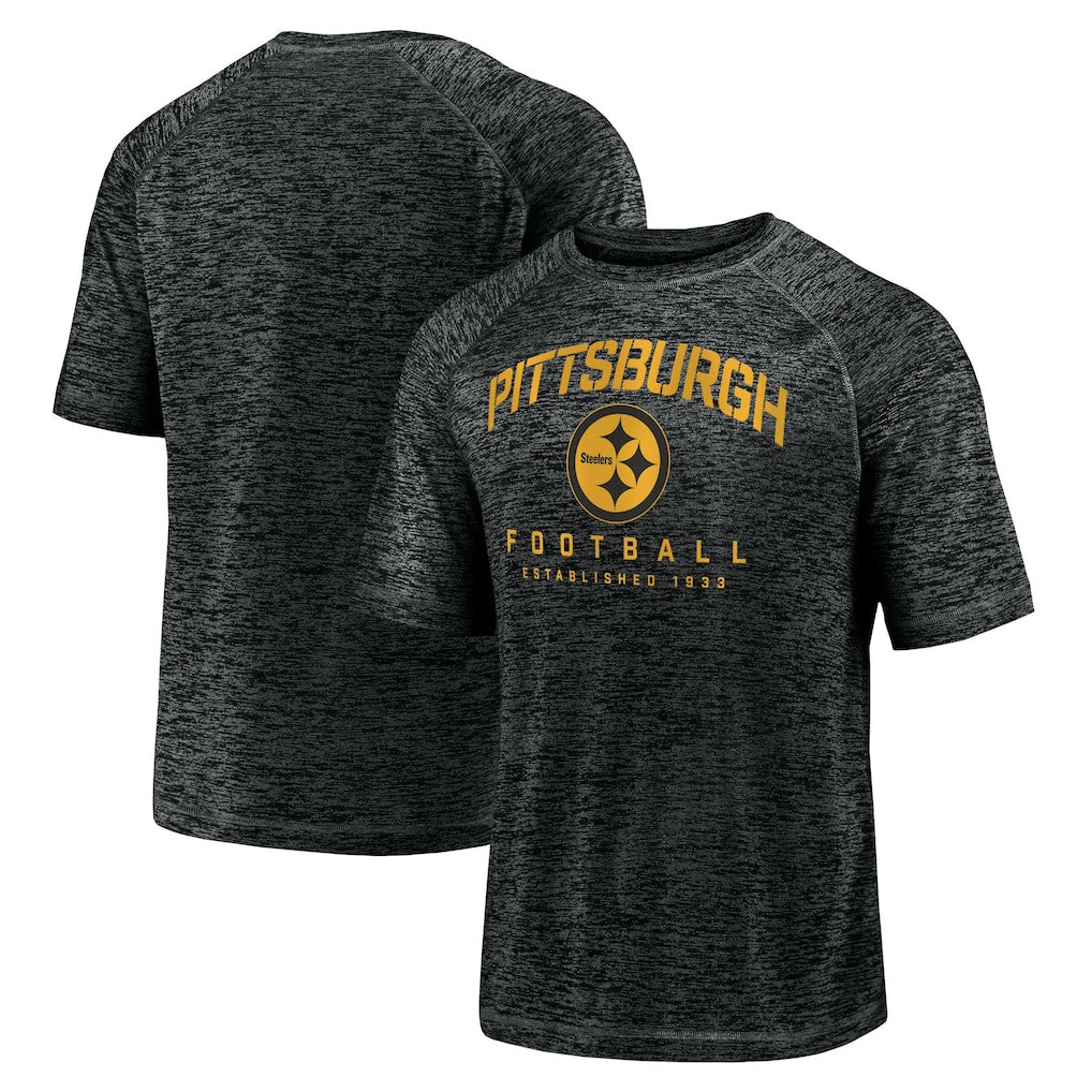 Shade Battle Ready Raglan Space-Dye T-Shirt - Pittsburgh Steelers T-shirts