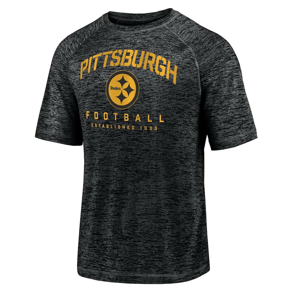 Shade Battle Ready Raglan Space-Dye T-Shirt - Pittsburgh Steelers T-shirts