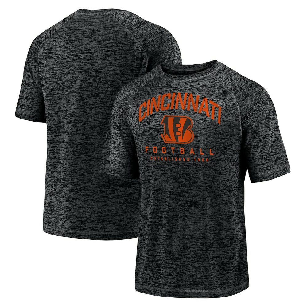 Shade Battle Ready Raglan Space-Dye T-Shirt - Cincinnati Bengals T-shirts