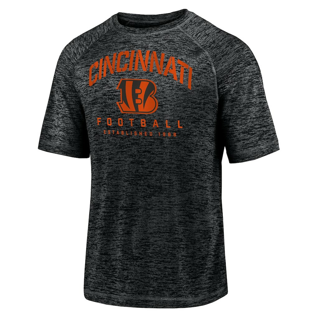 Shade Battle Ready Raglan Space-Dye T-Shirt - Cincinnati Bengals T-shirts