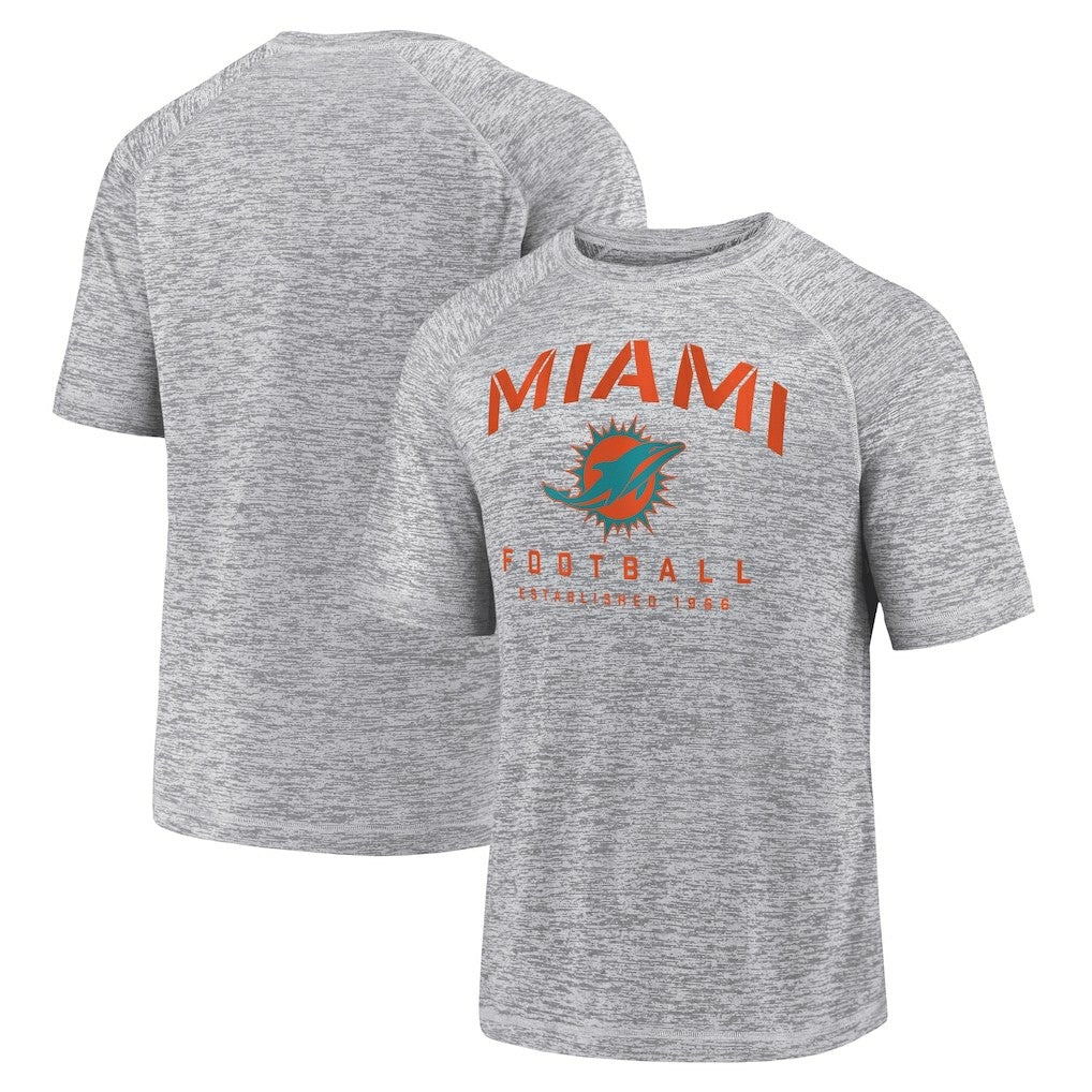 Shade Battle Ready Raglan Space-Dye T-Shirt - Miami Dolphins T-shirts