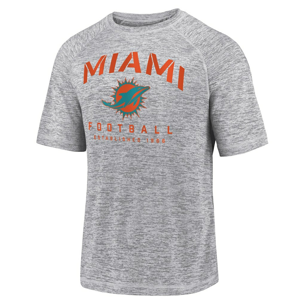 Shade Battle Ready Raglan Space-Dye T-Shirt - Miami Dolphins T-shirts