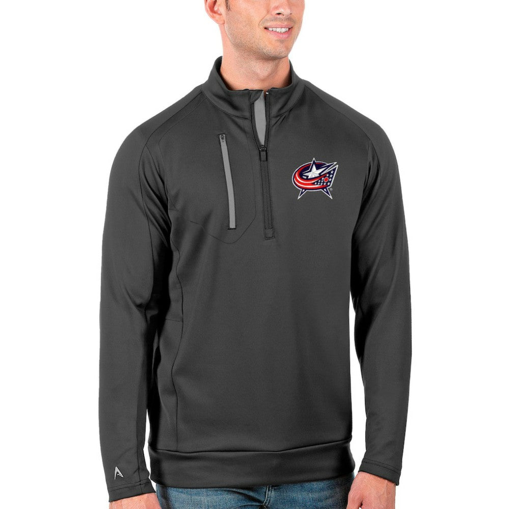 NHL Columbus Blue Jackets Antigua Generation Quarter-Zip Pullover Jacket
