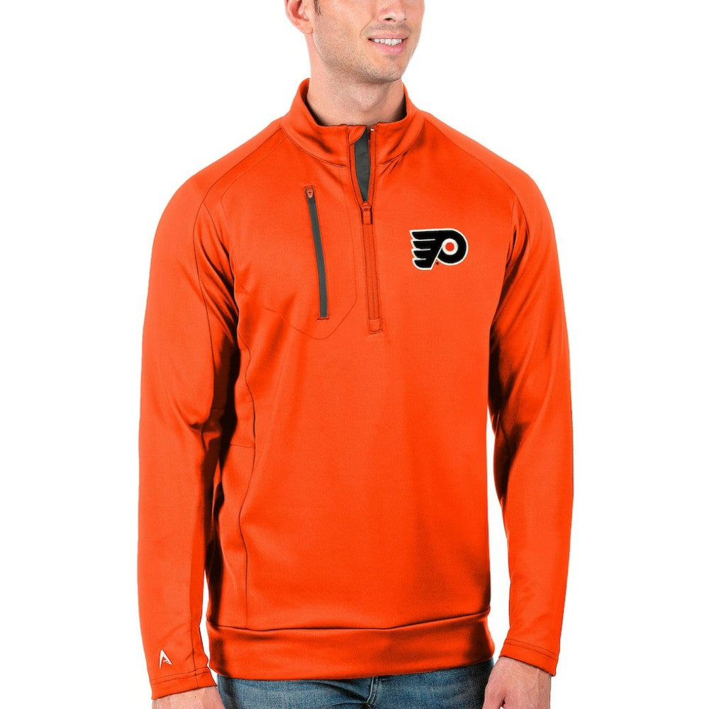NHL Philadelphia Flyers Antigua Generation Quarter-Zip Pullover Jacket