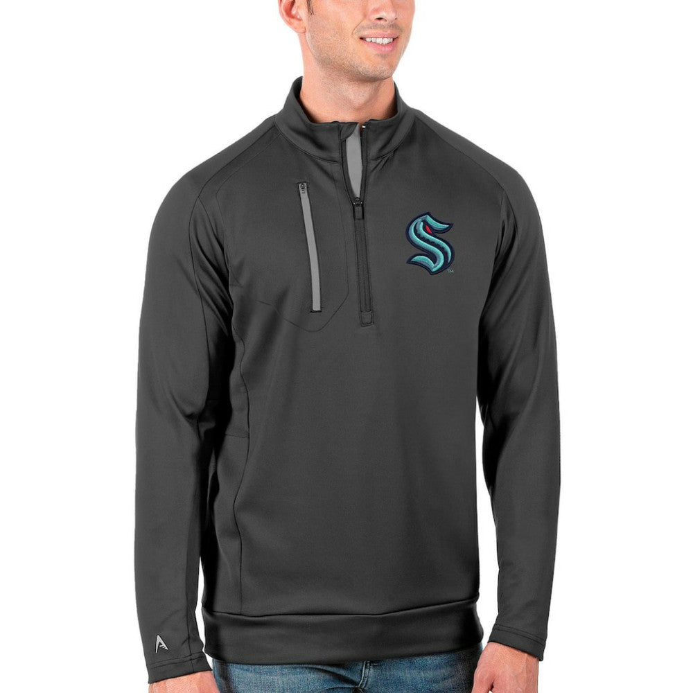 NHL Seattle Kraken Antigua Big & Tall Generation Quarter-Zip Pullover Jacket