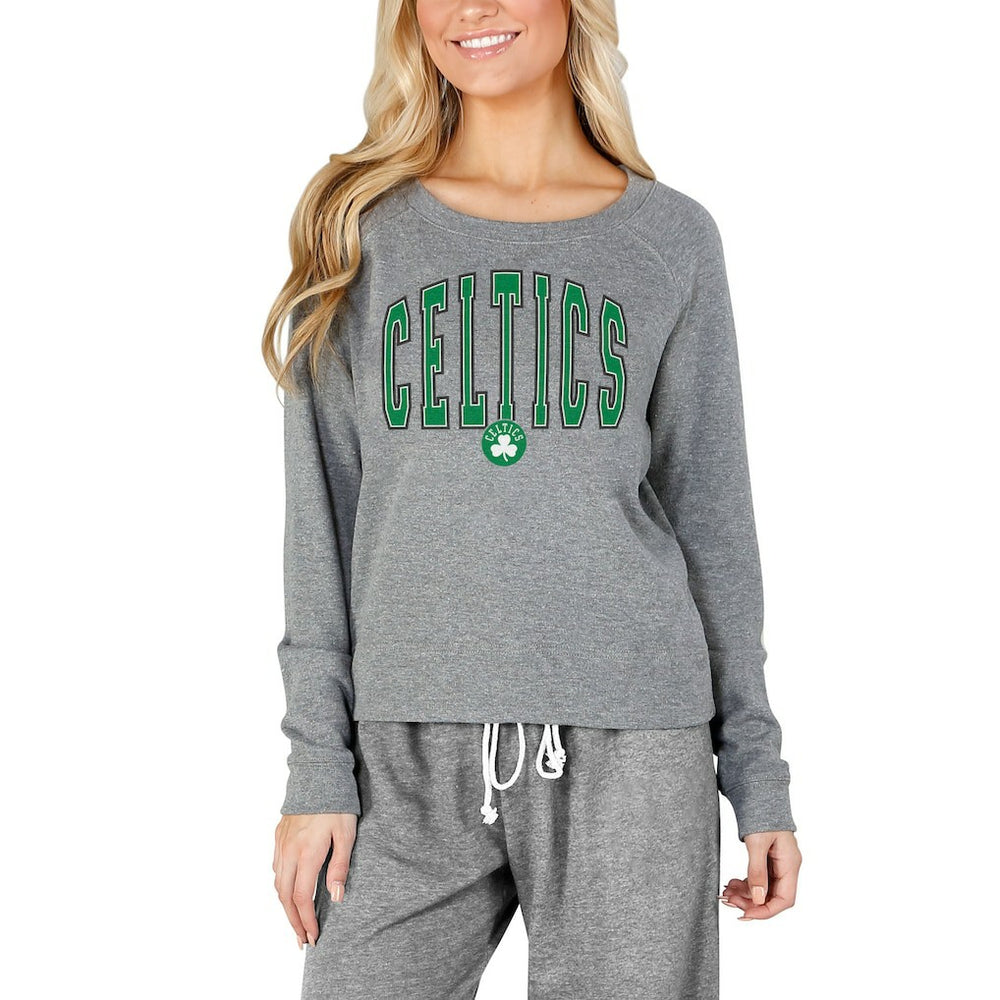 Boston Celtics Concepts Sport Women's Mainstream Terry Long Sleeve Top