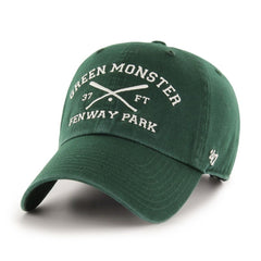 Green Boston Red Sox '47 Green Monster Crossed Bat Clean Up Adjustable Hat