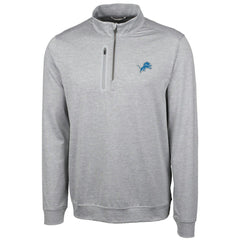 Cutter & Buck Stealth Quarter-Zip Jacket - Detroit Lions Jackets