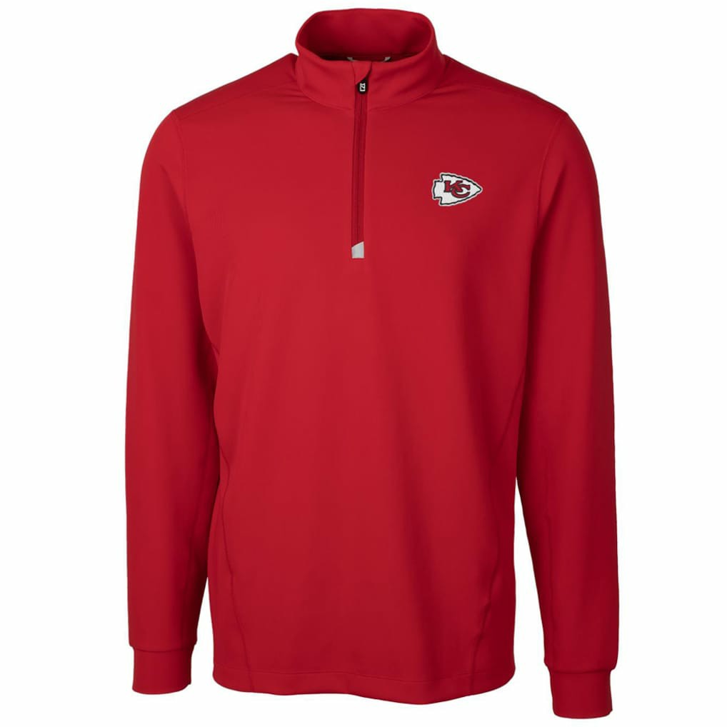 Cutter & Buck Traverse Quarter-Zip Pullover Jacket - Kansas City Chiefs Pullover