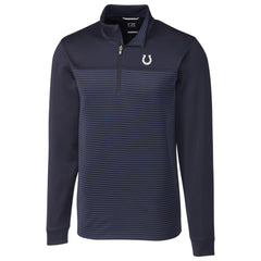 Cutter & Buck Traverse Stripe Quarter-Zip Pullover Jacket - Indianapolis Colts Pullover