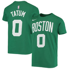 Nike Jayson Tatum Boston Celtics Youth Logo Name & Number Performance T-Shirt