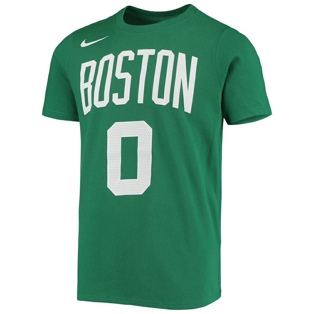 Nike Jayson Tatum Boston Celtics Youth Logo Name & Number Performance T-Shirt