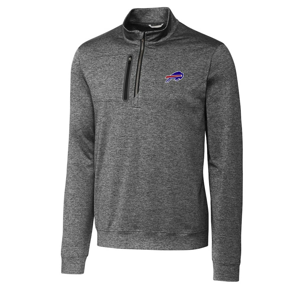 Cutter & Buck Big & Tall Stealth Quarter-Zip Pullover Jacket - Buffalo Bills Pullover