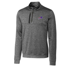 Cutter & Buck Big & Tall Stealth Quarter-Zip Pullover Jacket - Buffalo Bills Pullover