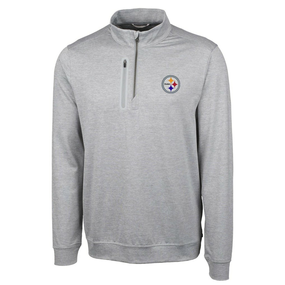 Cutter & Buck Big & Tall Stealth Quarter-Zip Pullover Jacket - Pittsburgh Steelers Pullover