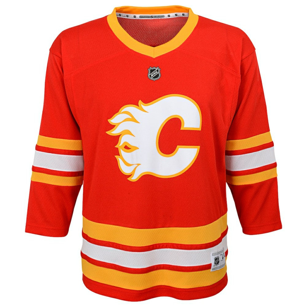 NHL Calgary Flames Youth Home Replica Custom Jersey