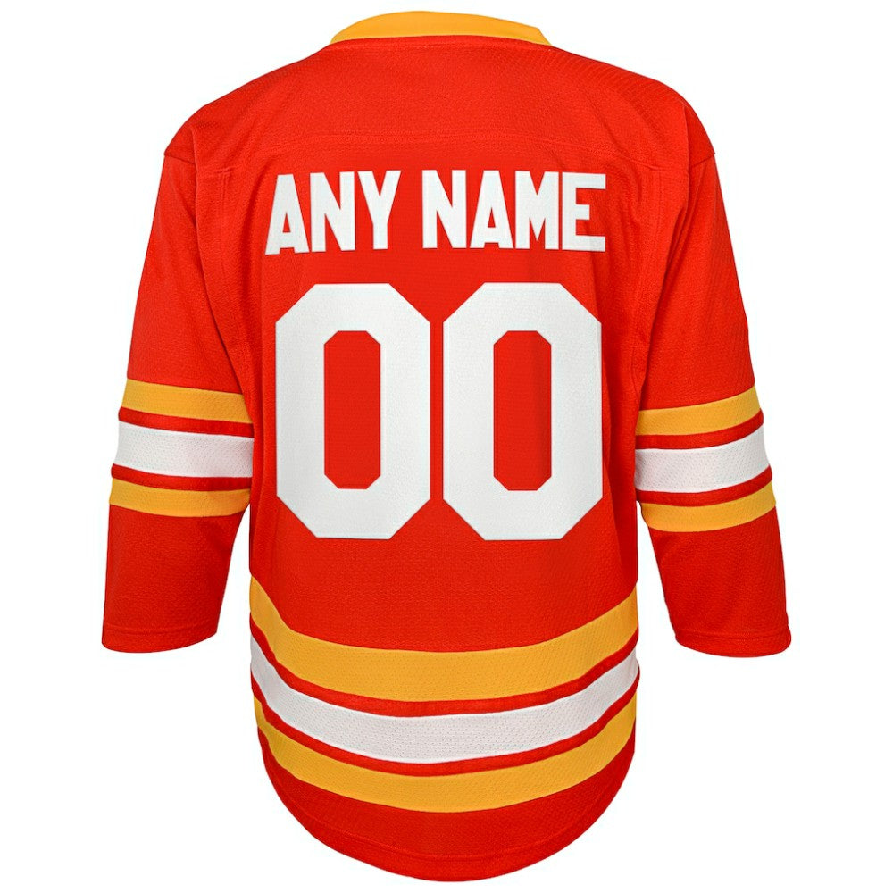 NHL Calgary Flames Youth Home Replica Custom Jersey