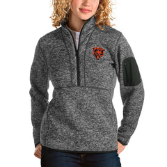 Antigua Women's Bear Head Fortune Half-Zip Pullover Jacket - Chicago Bears Pullover