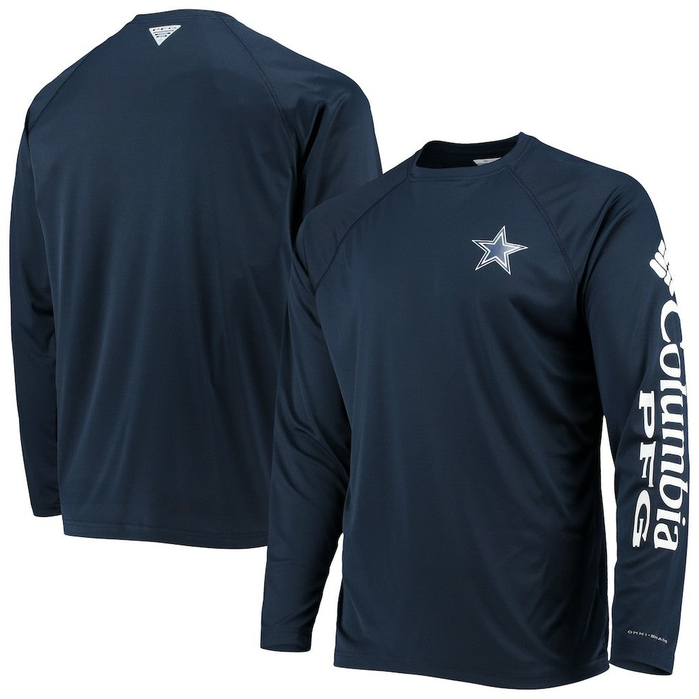 Terminal Tackle Omni-Shade Raglan Long Sleeve T-Shirt - Dallas Cowboys T-shirts