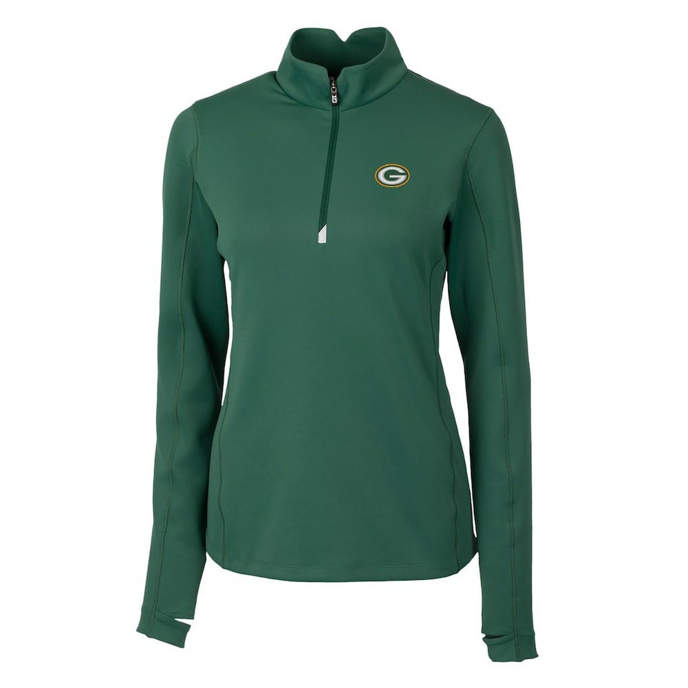 Cutter & Buck Women's Traverse Half-Zip Pullover Jacket - Green Bay Packers Pullover