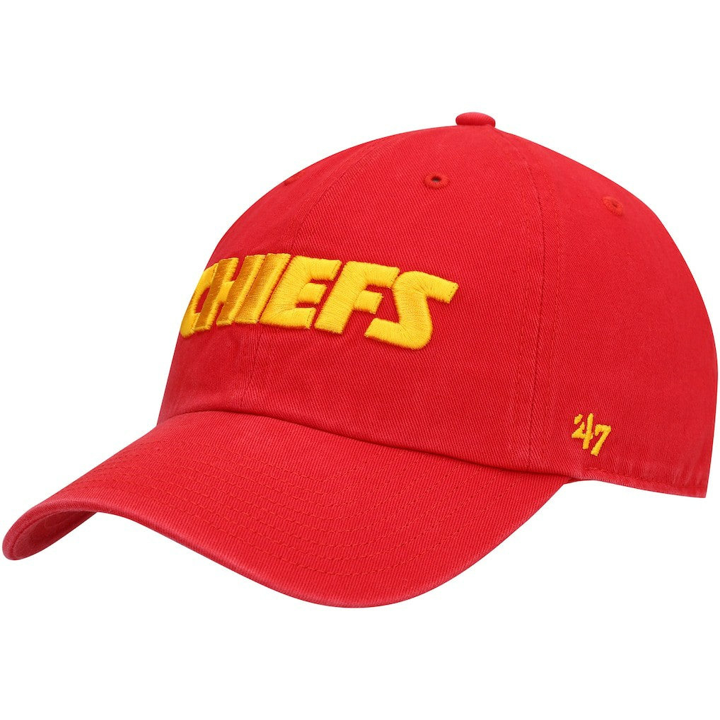 '47 Clean Up Script Adjustable Hat - Kansas City Chiefs Hats