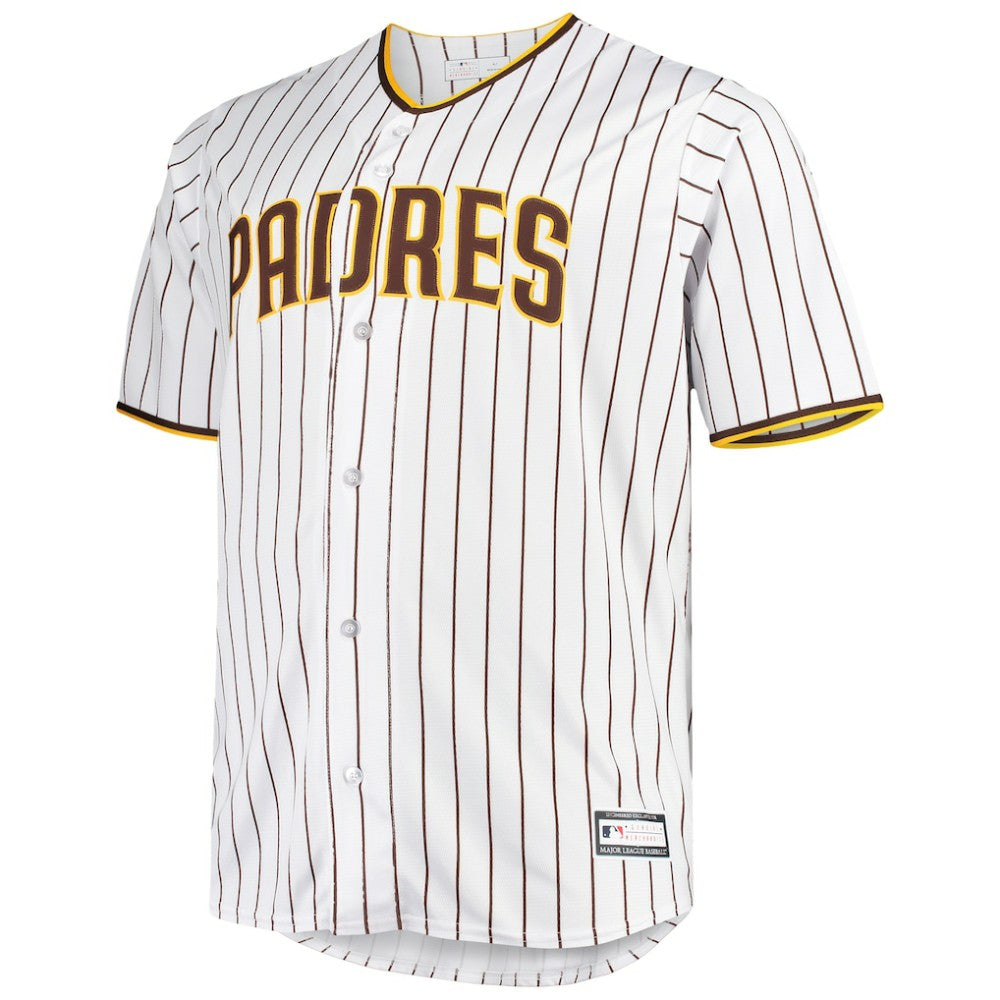 White/Brown San Diego Padres Big & Tall Home Replica Team Jersey