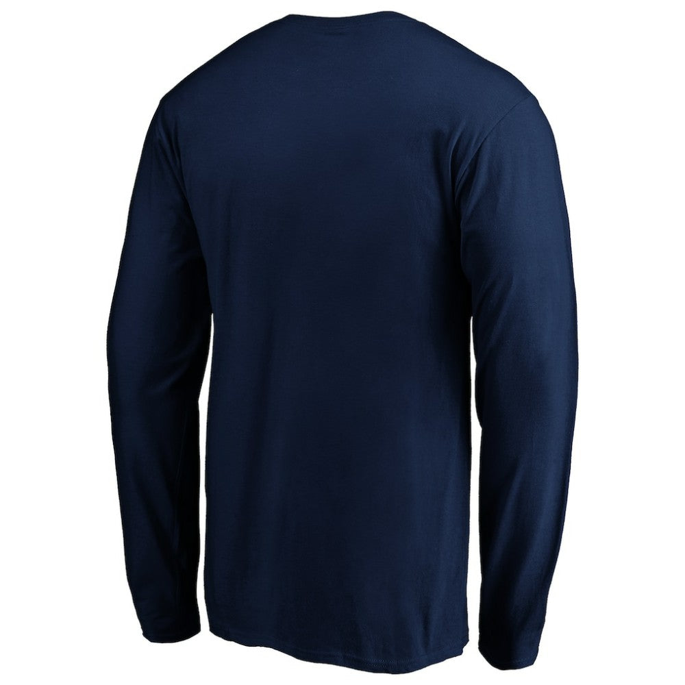 Navy Detroit Tigers Cooperstown Collection Huntington Logo Long Sleeve T-Shirt
