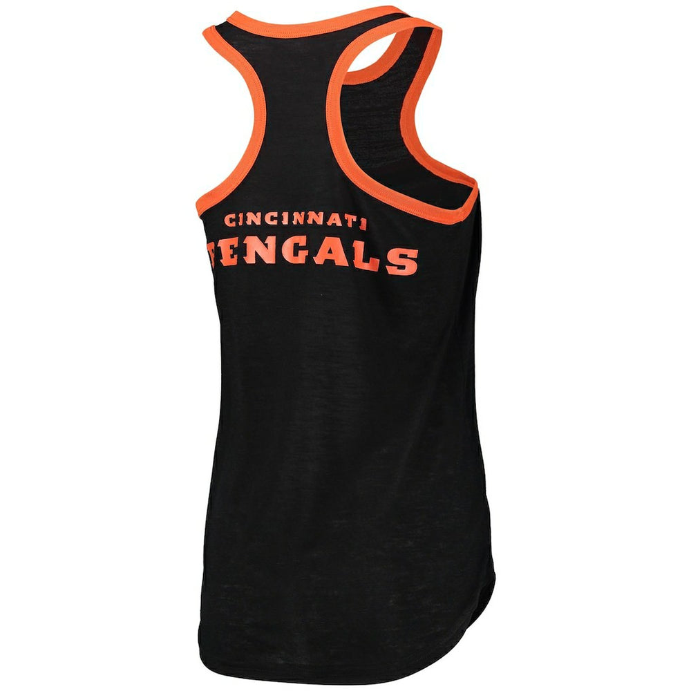 G-III 4Her by Carl Banks Women's Tater Burnout Tank Top - Cincinnati Bengals Tops