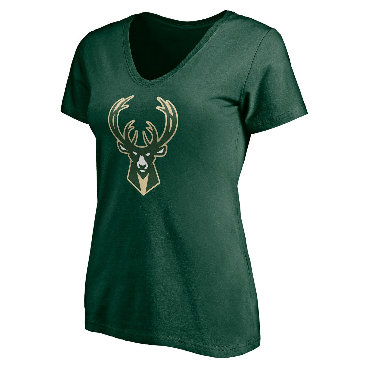 Milwaukee Bucks Women's Playmaker Personalized Name & Number V-Neck T-Shirt