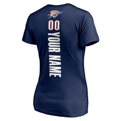 Oklahoma City Thunder Women's Playmaker Personalized Name & Number V-Neck T-Shirt