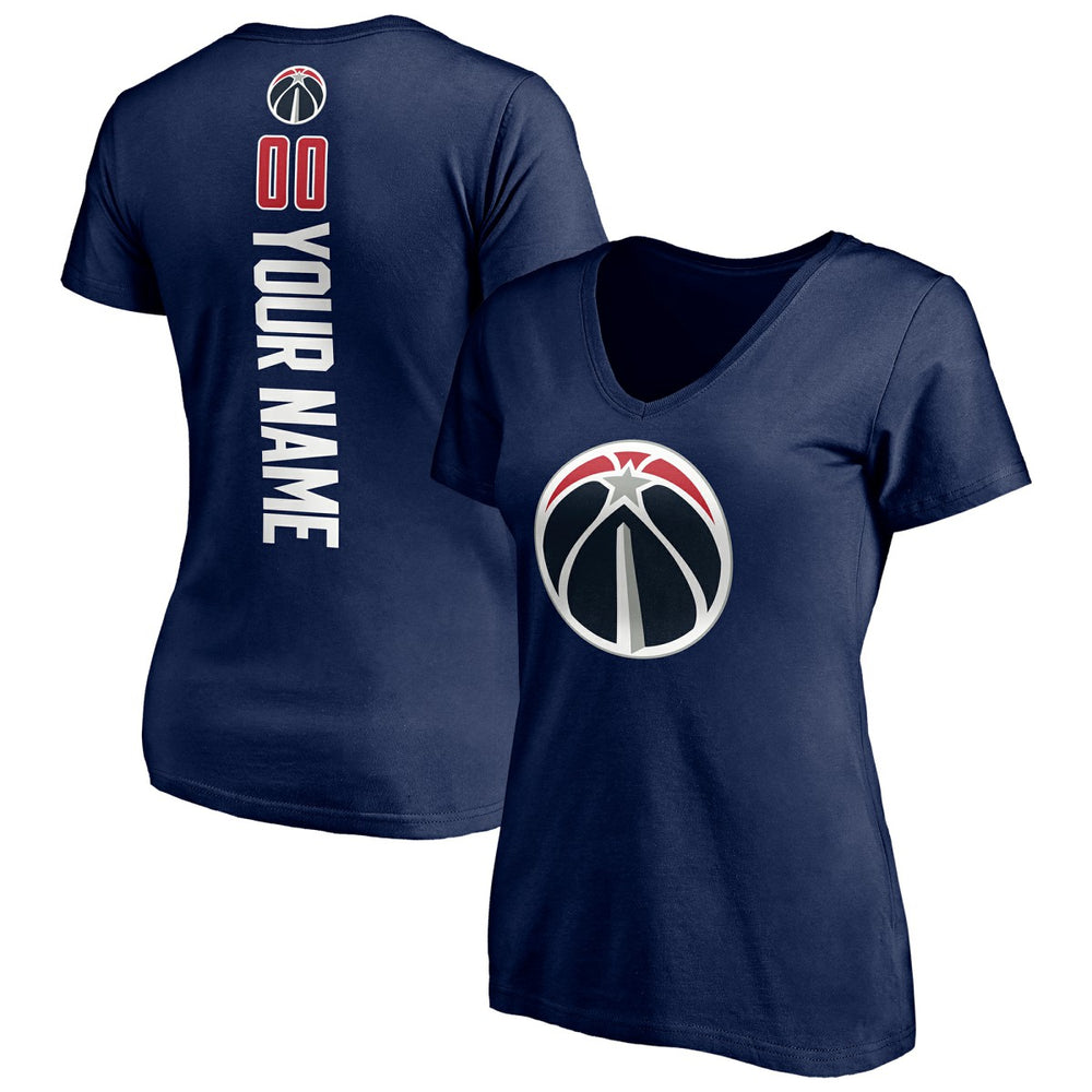 Washington Wizards Women's Playmaker Personalized Name & Number V-Neck T-Shirt
