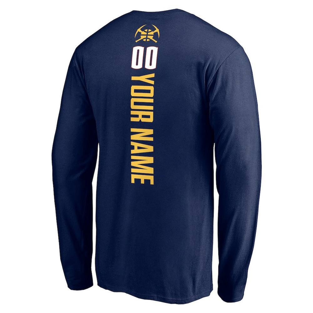 Denver Nuggets Playmaker Personalized Name & Number Long Sleeve T-Shirt sale