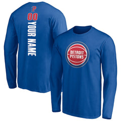 Detroit Pistons Playmaker Personalized Name & Number Long Sleeve T-Shirt sale