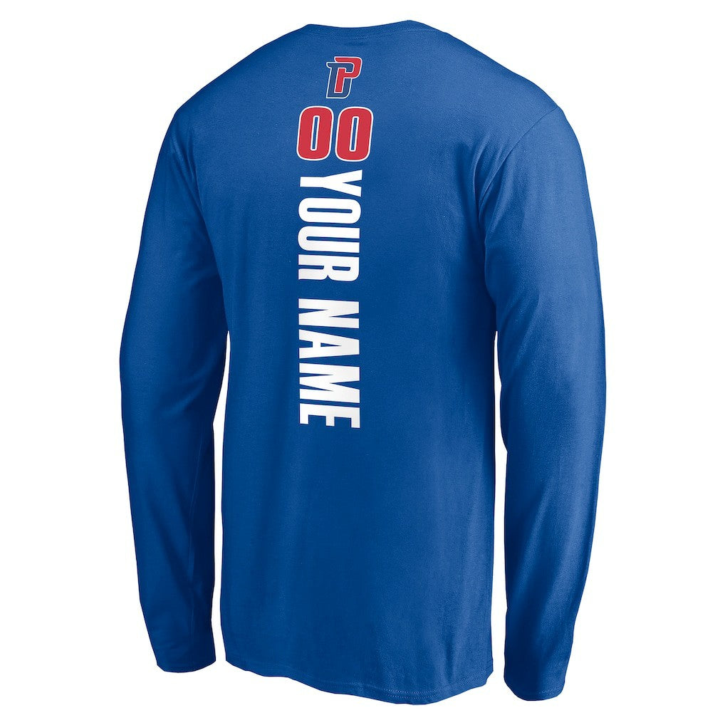 Detroit Pistons Playmaker Personalized Name & Number Long Sleeve T-Shirt sale