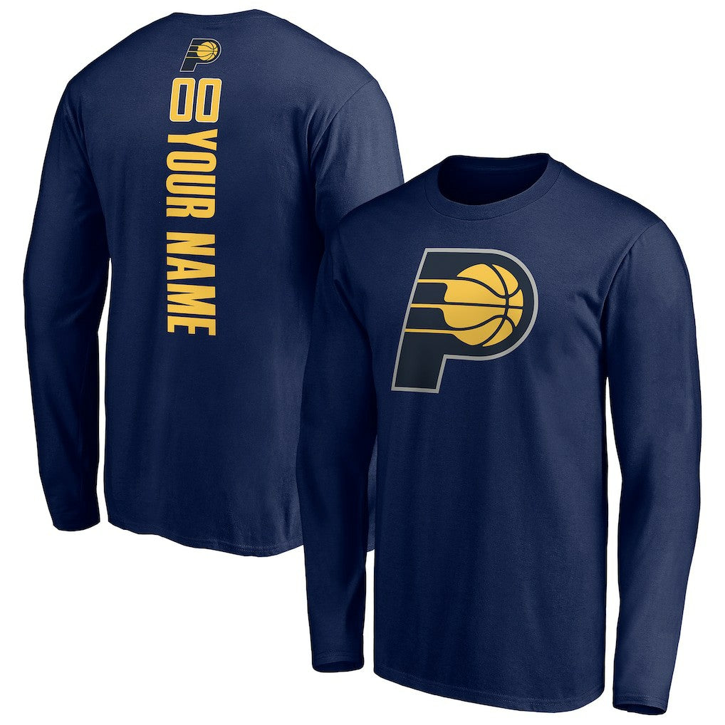 Indiana Pacers Playmaker Personalized Name & Number Long Sleeve T-Shirt