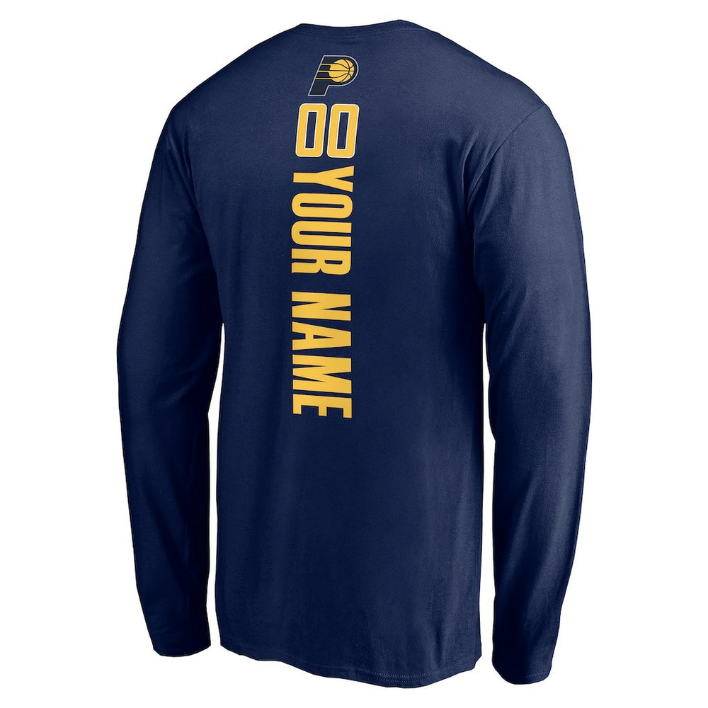 Indiana Pacers Playmaker Personalized Name & Number Long Sleeve T-Shirt