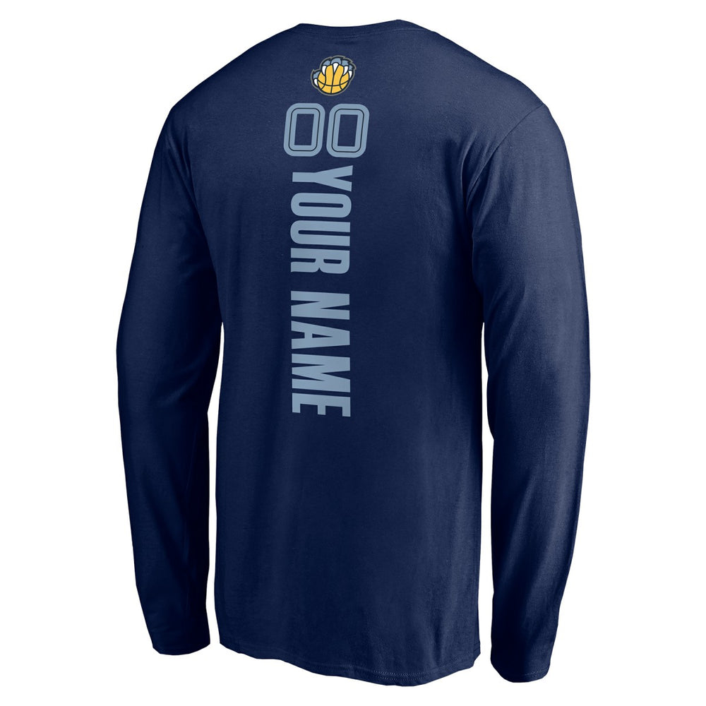 Memphis Grizzlies Playmaker Personalized Name & Number Long Sleeve T-Shirt