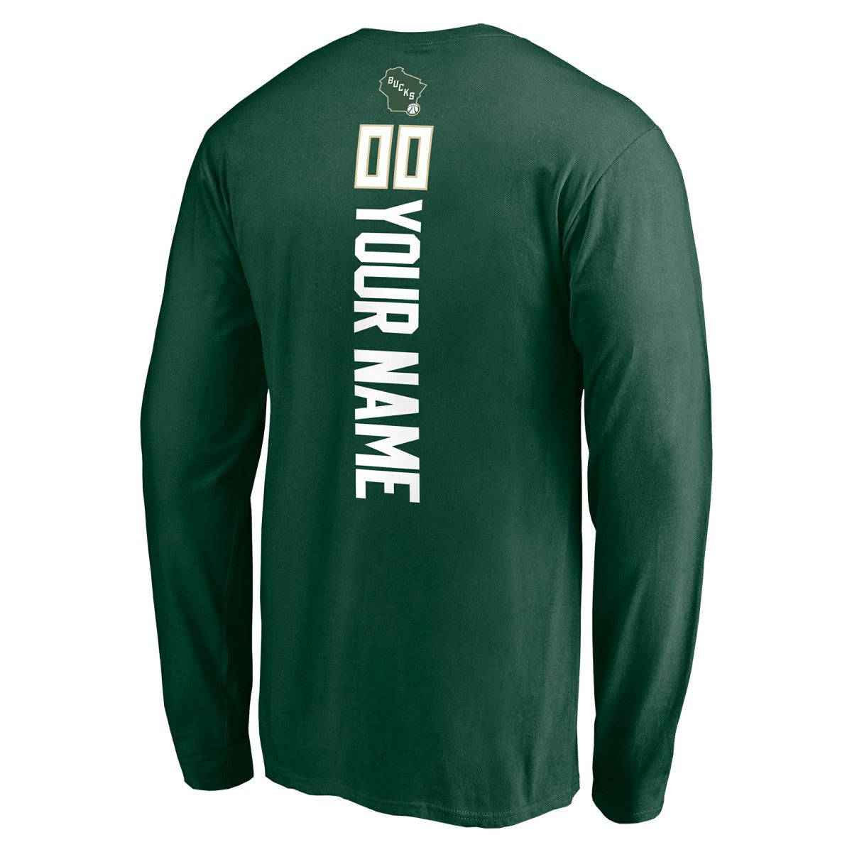 Milwaukee Bucks Playmaker Personalized Name & Number Long Sleeve T-Shirt