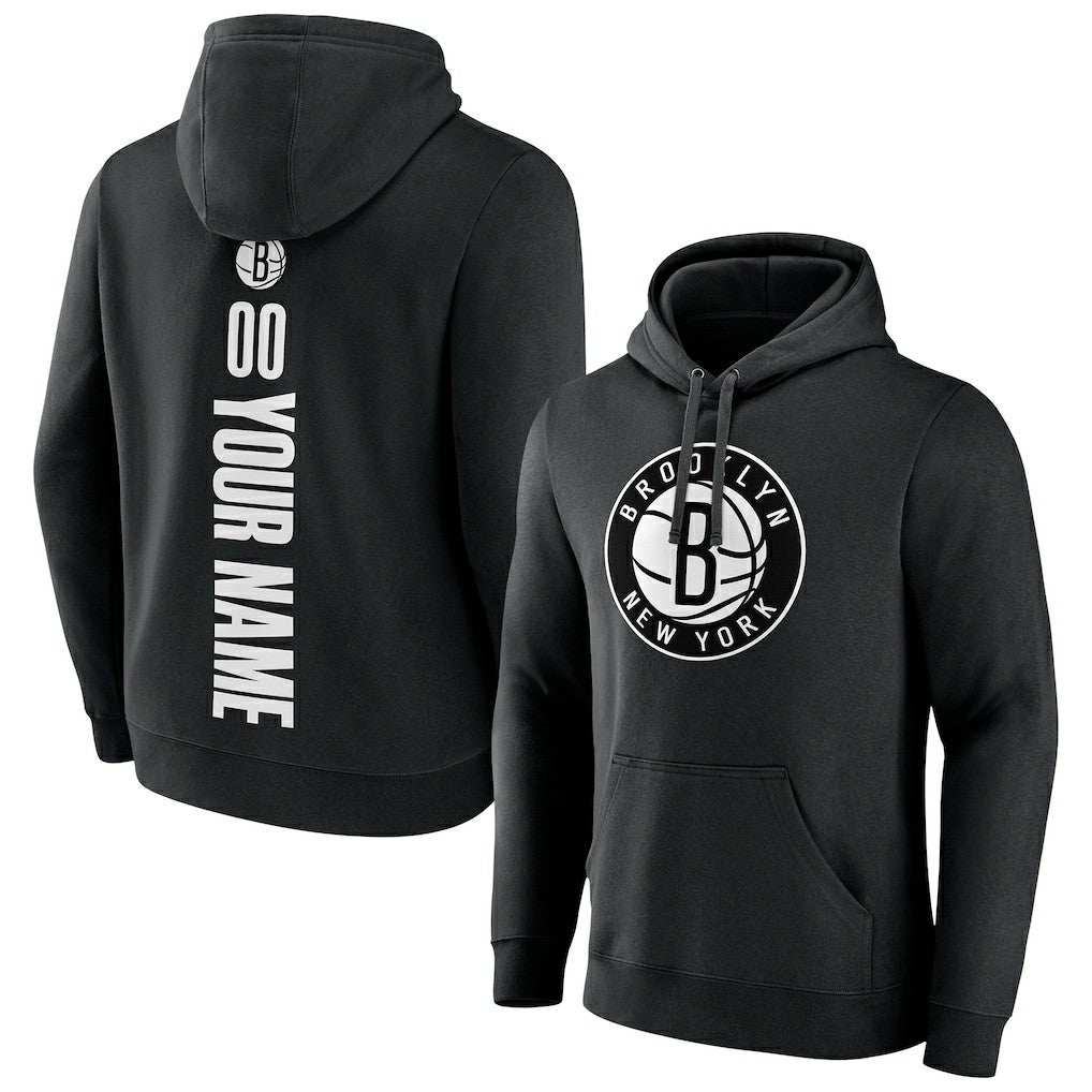 Brooklyn Nets Playmaker Personalized Name & Number Pullover Hoodie