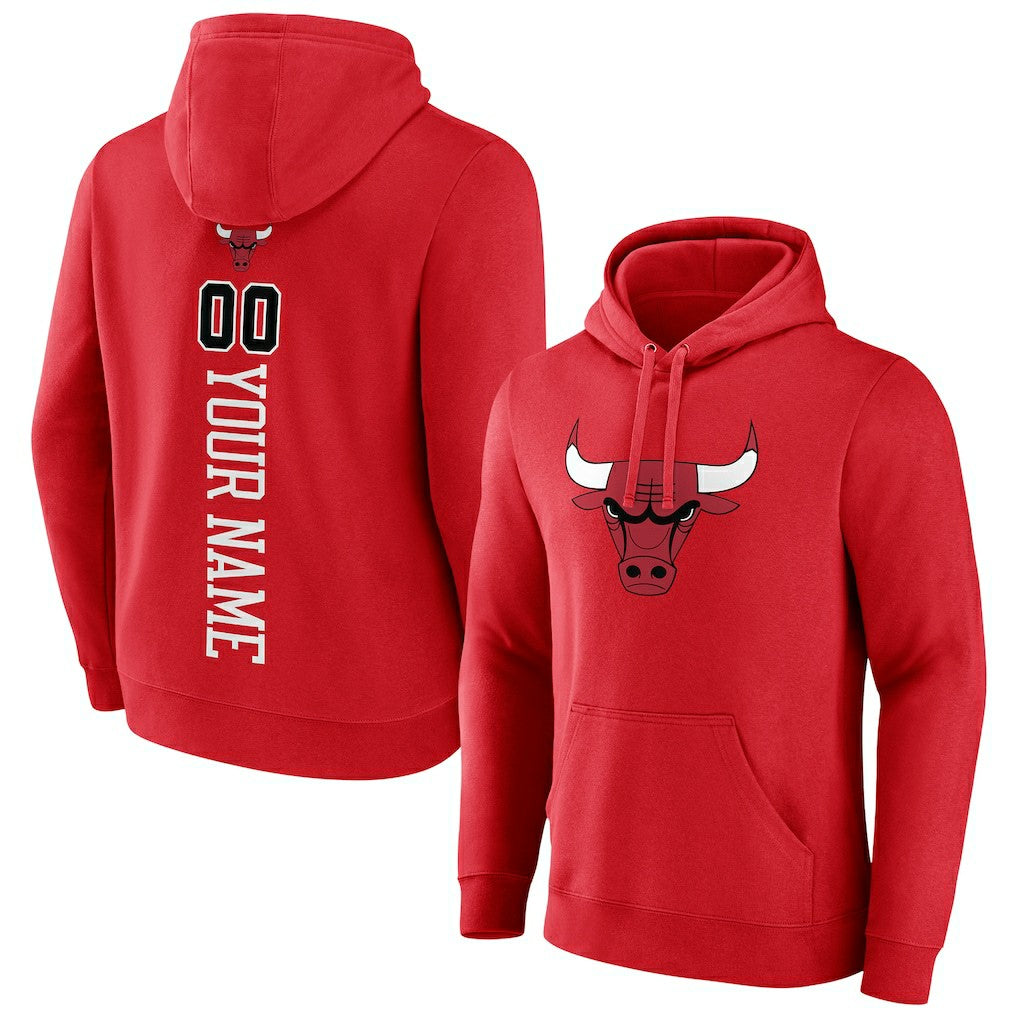 Chicago Bulls Playmaker Personalized Name & Number Pullover Hoodie
