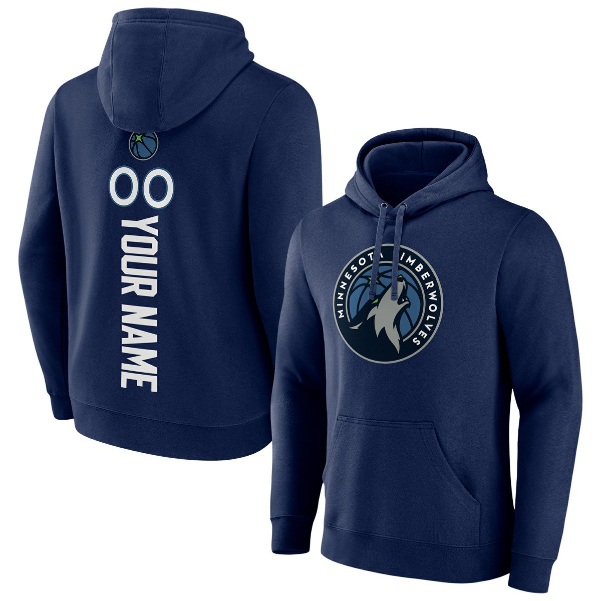 Minnesota Timberwolves Playmaker Personalized Name & Number Pullover Hoodie