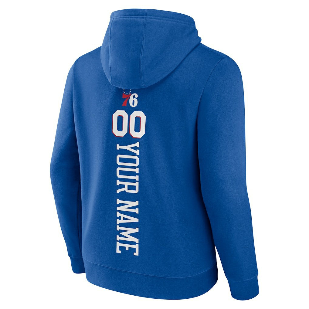 Philadelphia 76ers Playmaker Personalized Name & Number Pullover Hoodie
