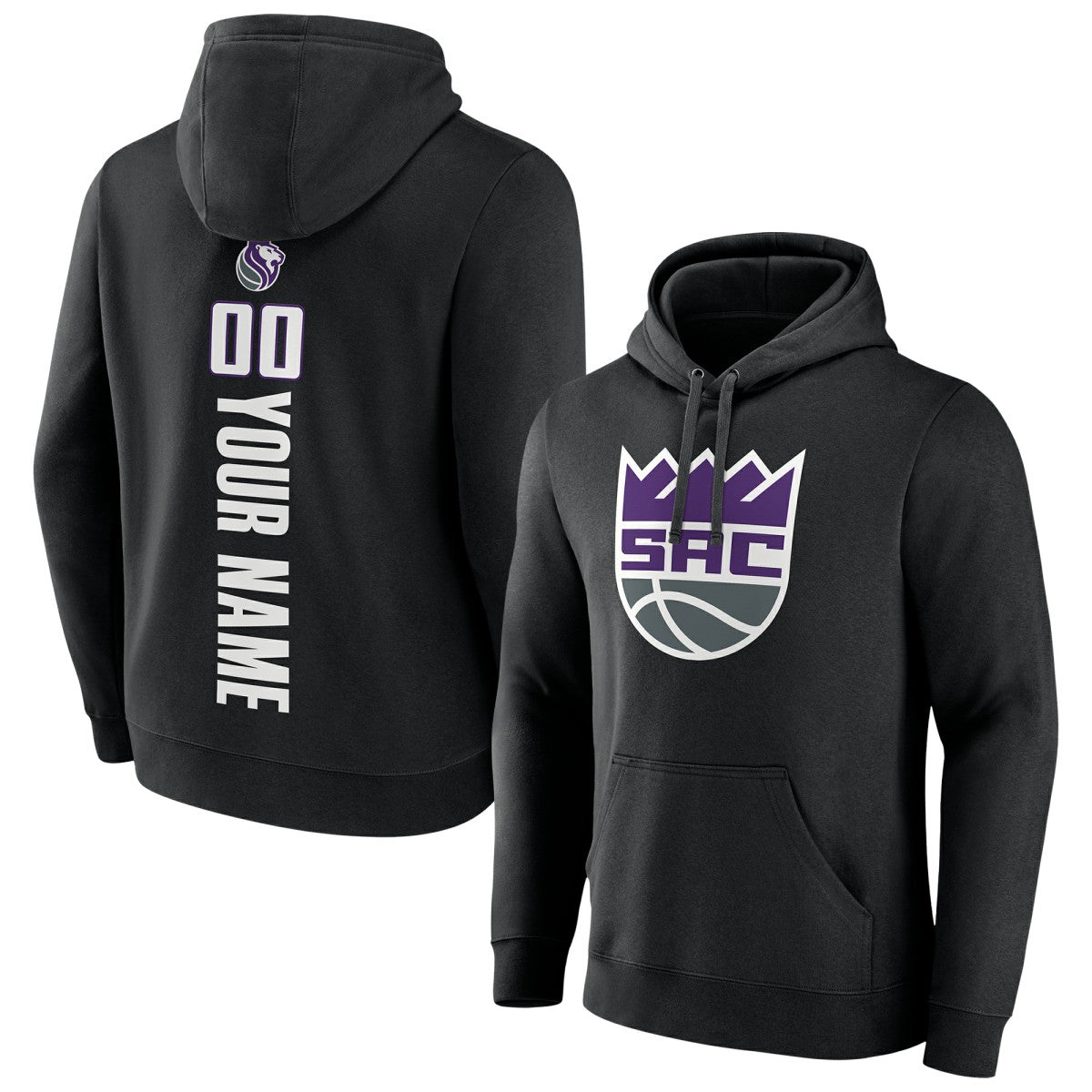 Sacramento Kings Playmaker Personalized Name & Number Pullover Hoodie