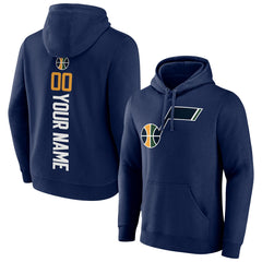 Utah Jazz Playmaker Personalized Name & Number Pullover Hoodie